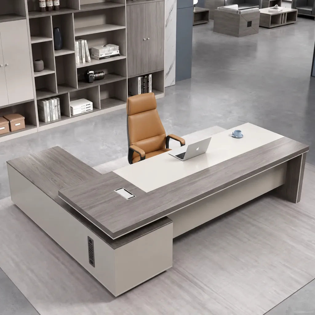 Purdue · Modern L-Shaped Executive Desk, photo 4 of 13