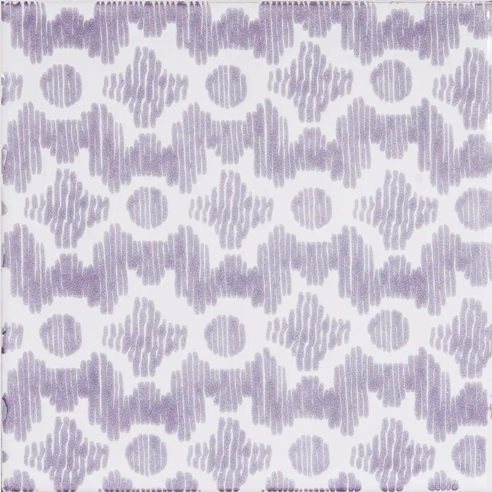 Pure White, Wisteria Glossy Clara B Ceramic Tiles 6x6 by Stonetiledepot