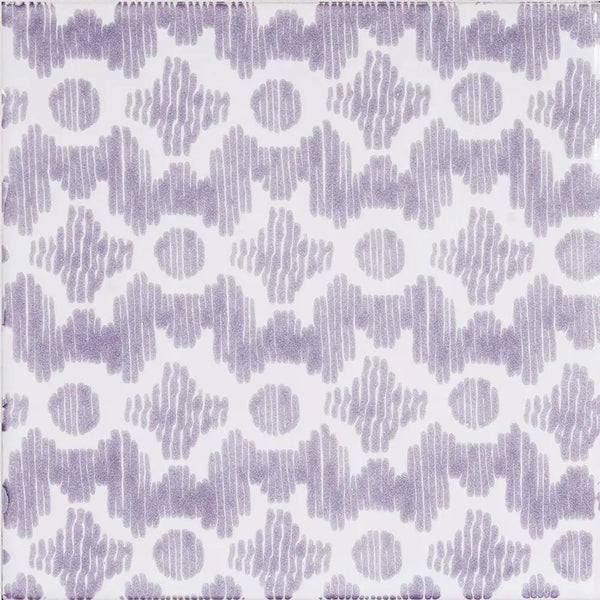 Pure White, Wisteria Glossy Clara B Ceramic Tiles 6x6