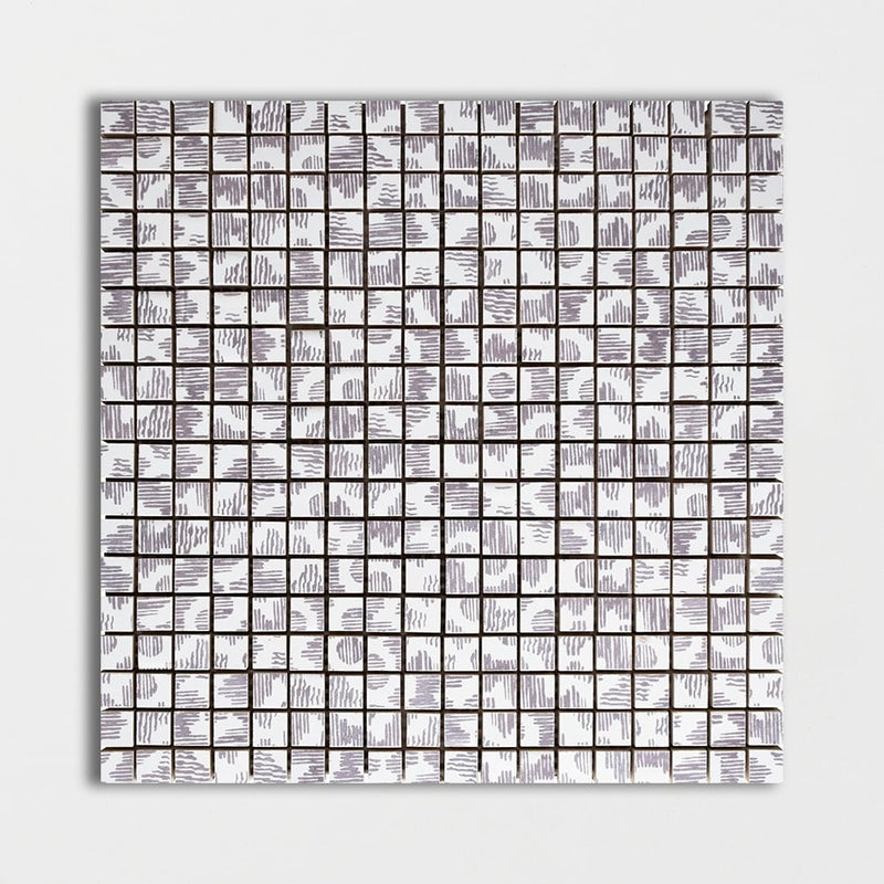 Purple Glossy Raili Colore Look Ceramic Mosaics 11 1/2x11 1/2 Ceramic Glossy 12x12 Mosaics