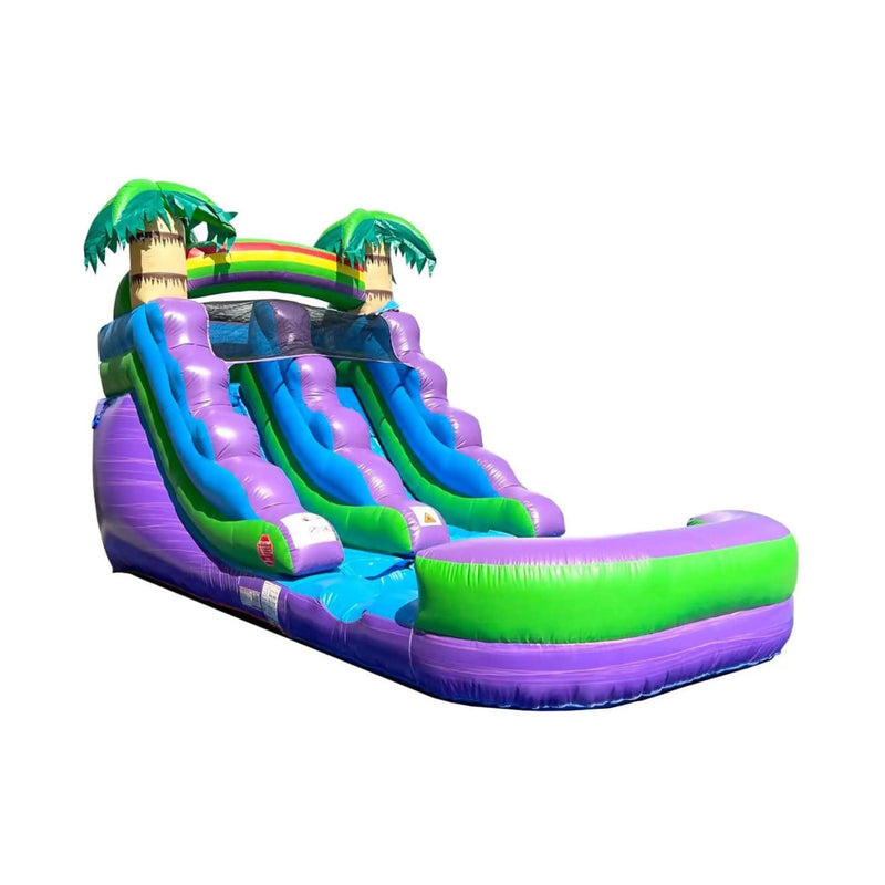 Large Purple Marble Inflatable Water Slide With Pool And Blower (SAK82910) by SAKSBY WHOLESALE