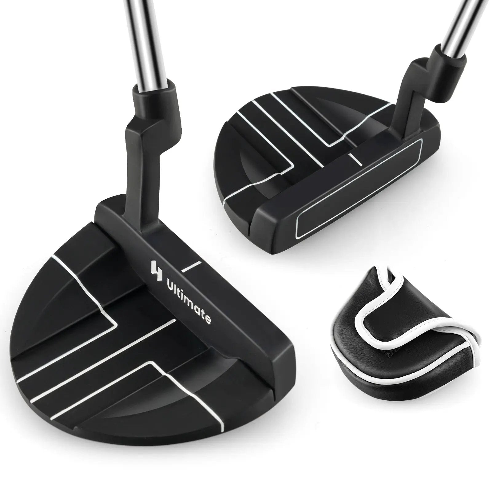 Golf Putter with Headcover 35 Inches Mallet Style Putter Right Handed by DirectDeals