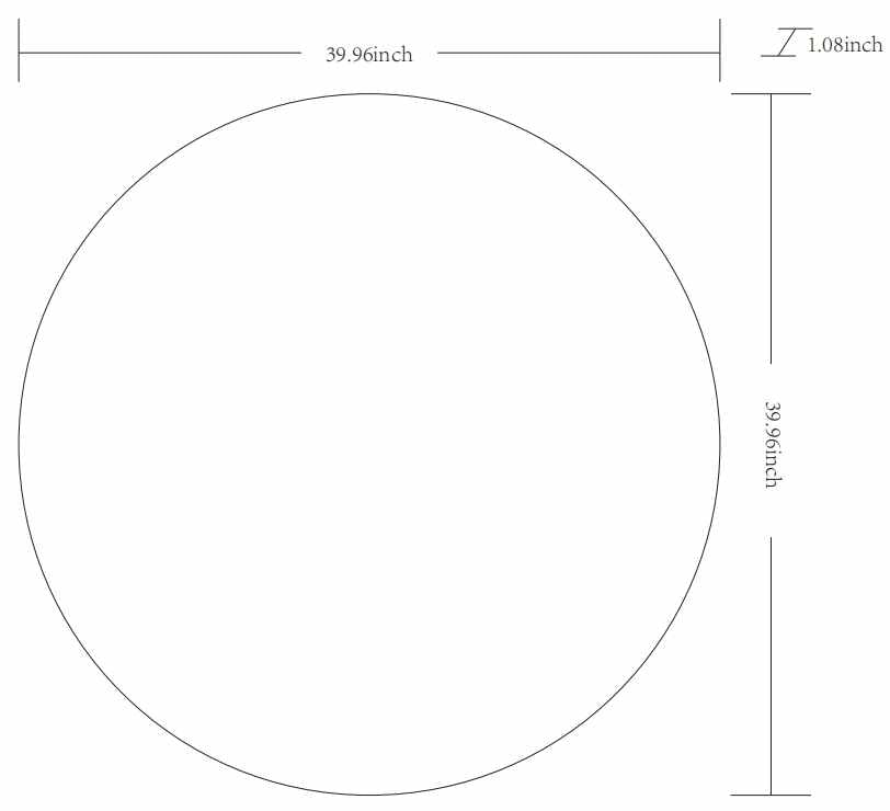 Round Mirror with Black Aluminum Frame by Boutique Rugs
