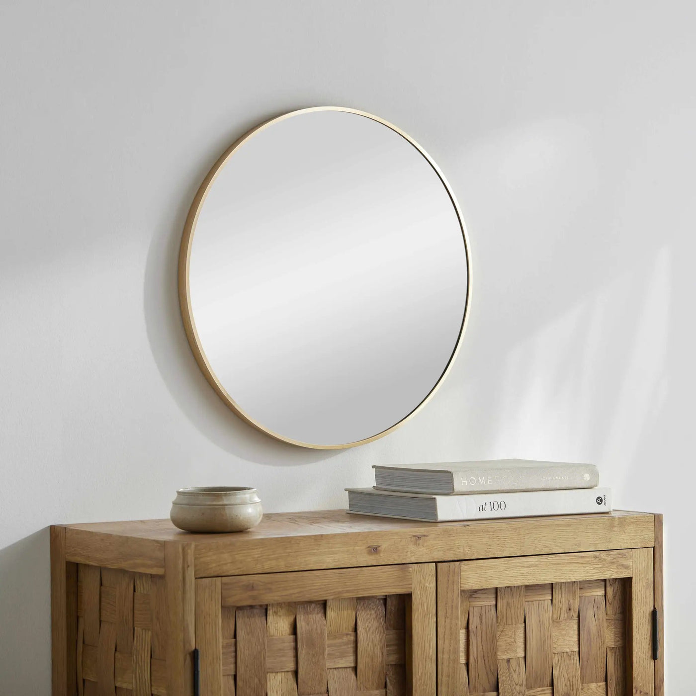 Pontalina Round Gold Mirror by Boutique Rugs