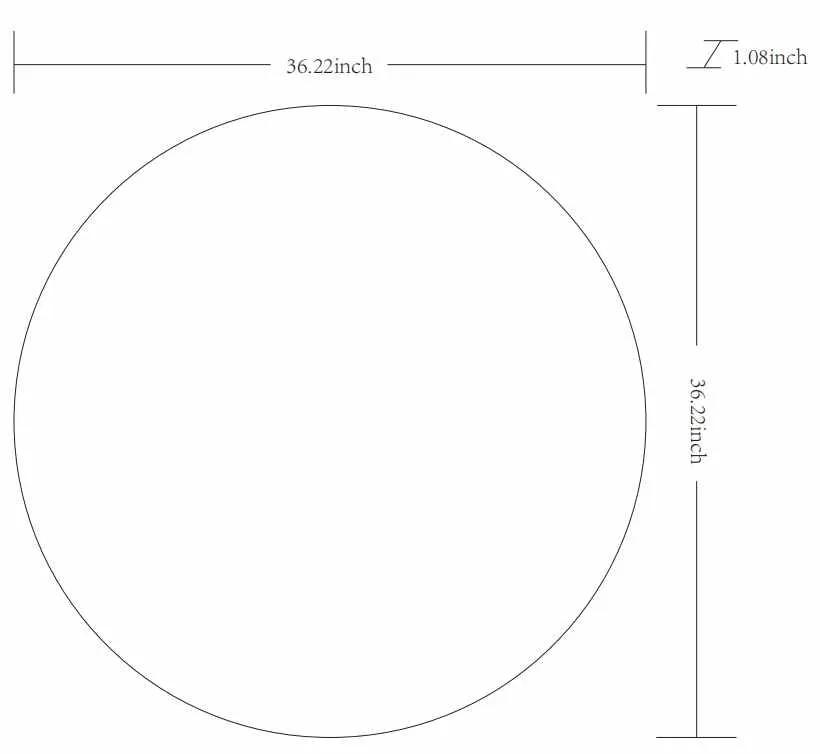 Pontalina Round Gold Mirror by Boutique Rugs