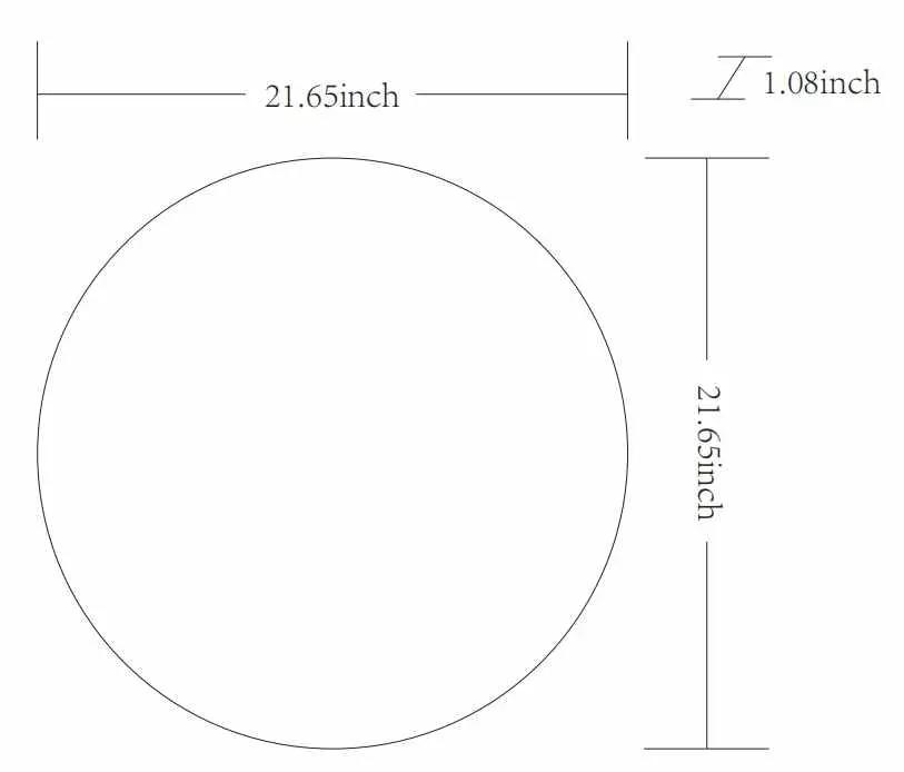 Pontalina Round Silver Gray Mirror by Boutique Rugs