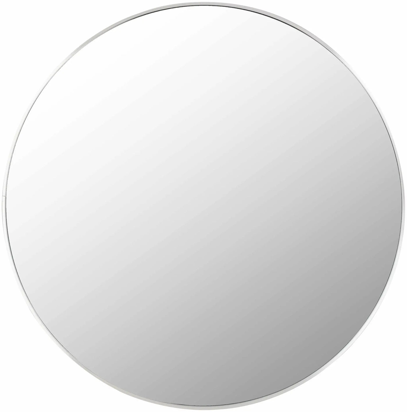 Pontalina Round Silver Gray Mirror by Boutique Rugs