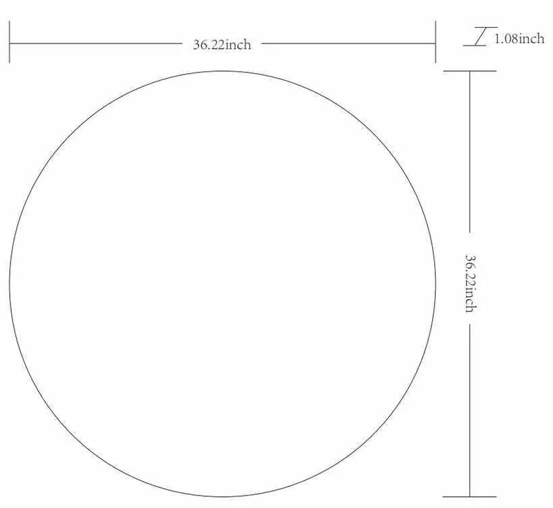 Pontalina Round Silver Gray Mirror by Boutique Rugs