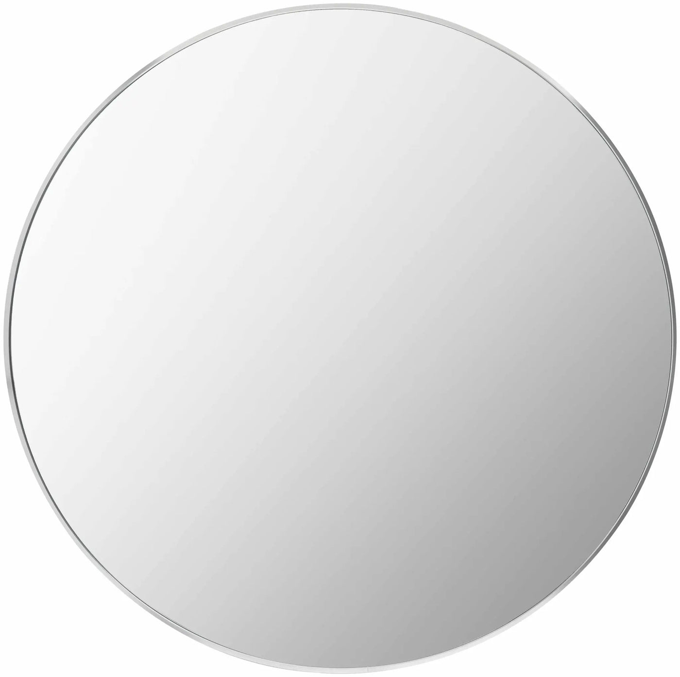 Pontalina Round Silver Gray Mirror by Boutique Rugs