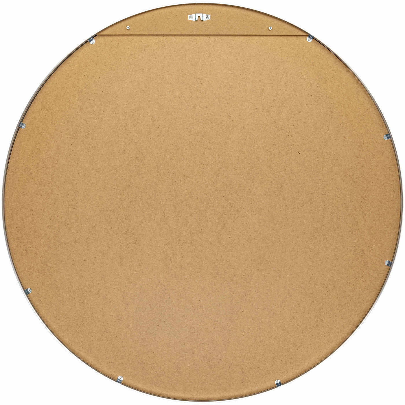 Pontalina Round Silver Gray Mirror by Boutique Rugs