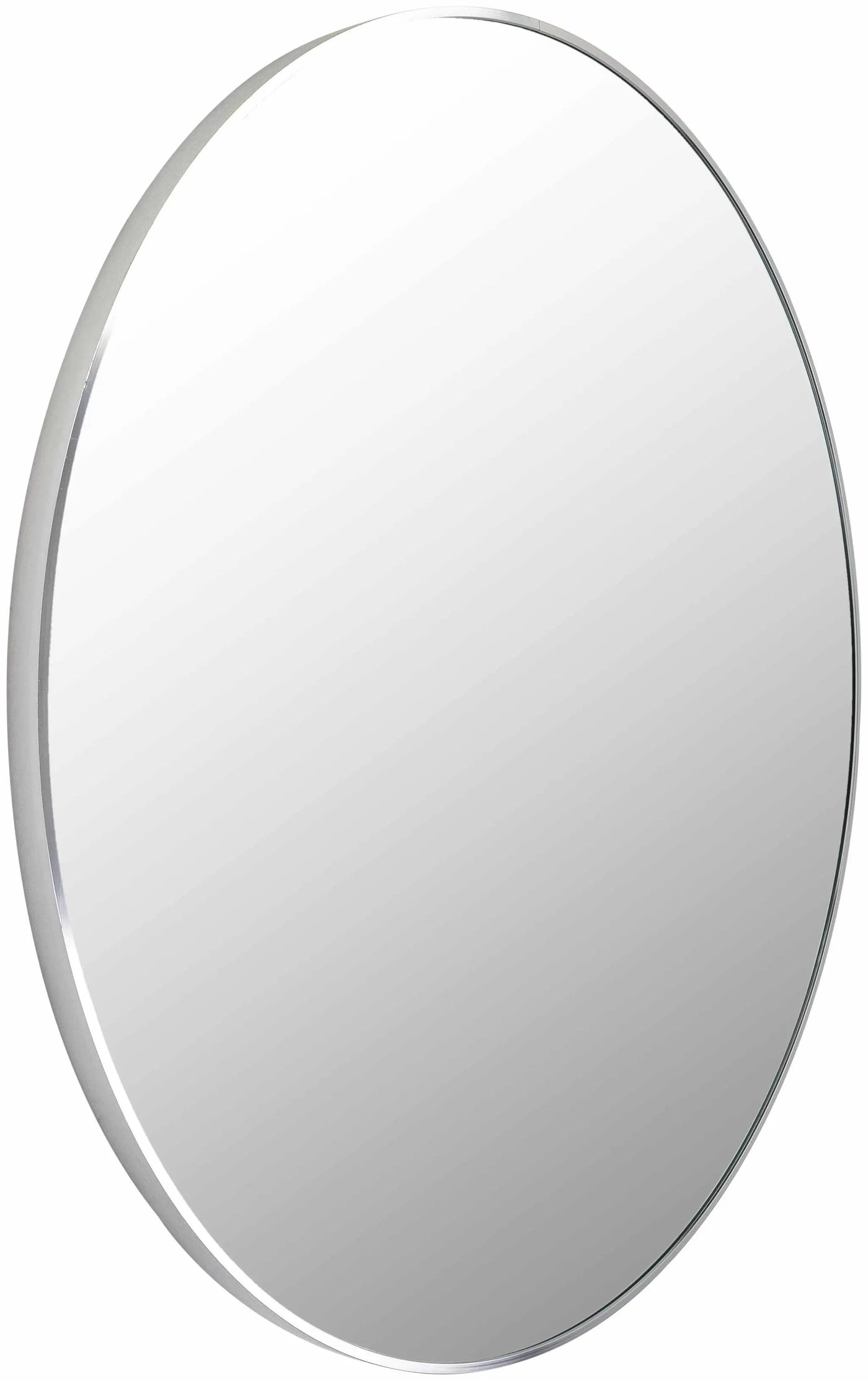 Pontalina Round Silver Gray Mirror by Boutique Rugs