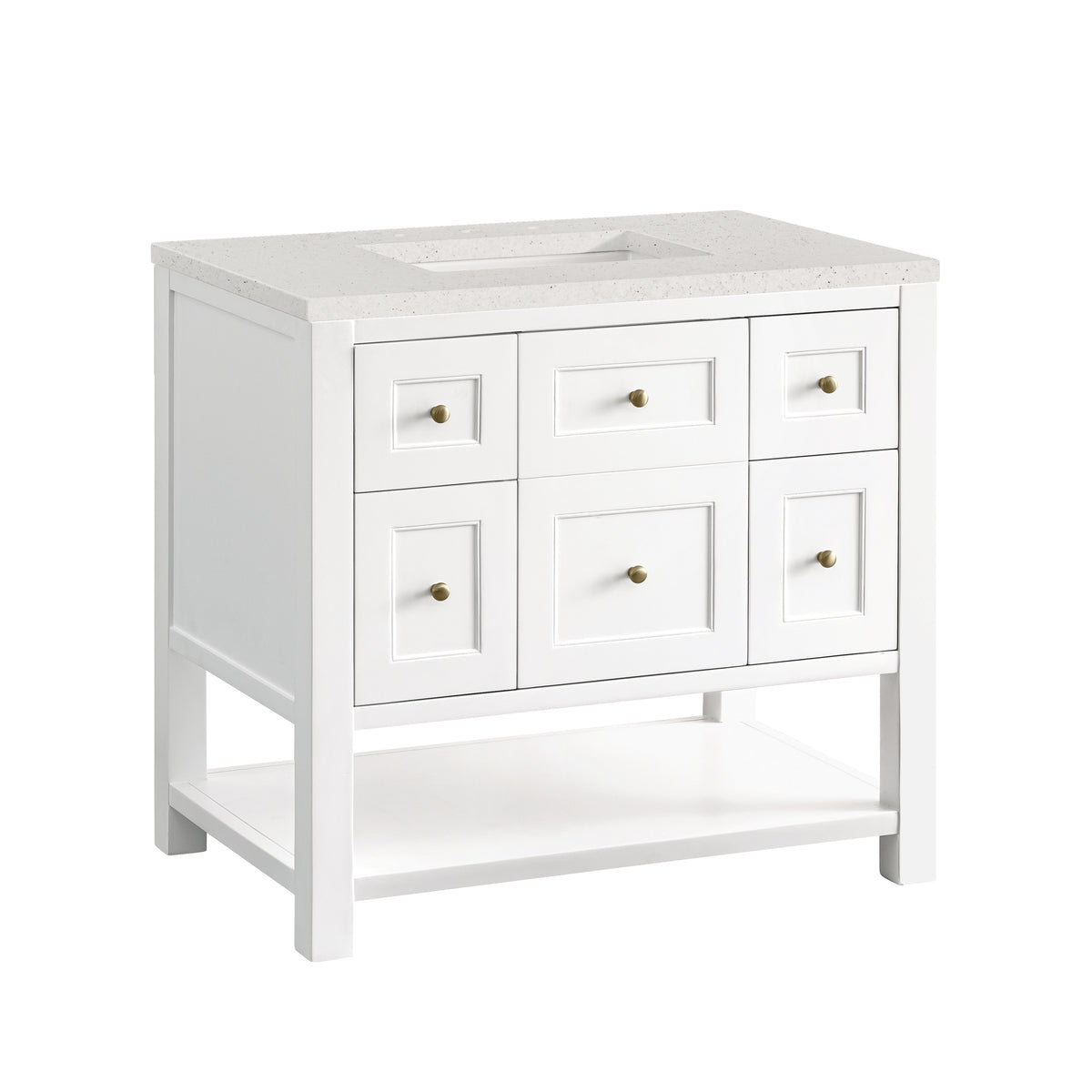James Martin Breckenridge 36" Single Bathroom Vanity, Bright White, view 29