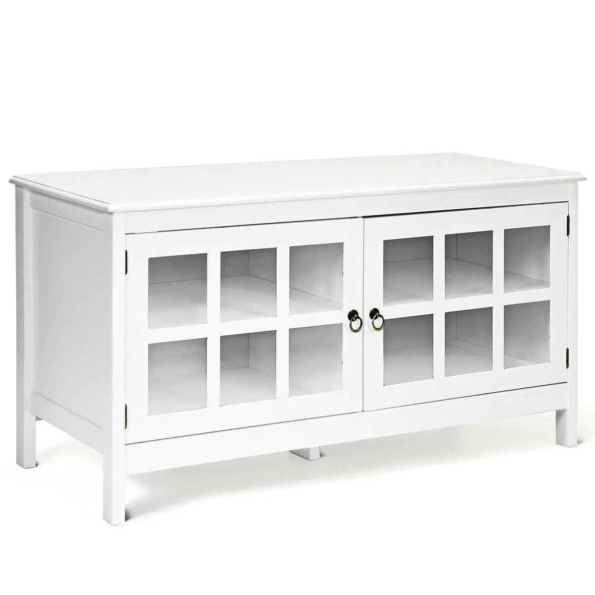 50 Inch Modern Wood Large TV Stand Entertainment Center for TV by DirectDeals