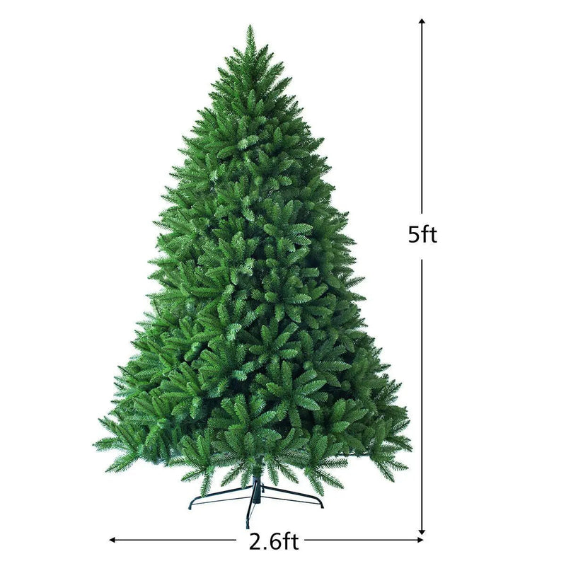 5 Feet Artificial Fir Christmas Tree with 600 Branch Tips by DirectDeals