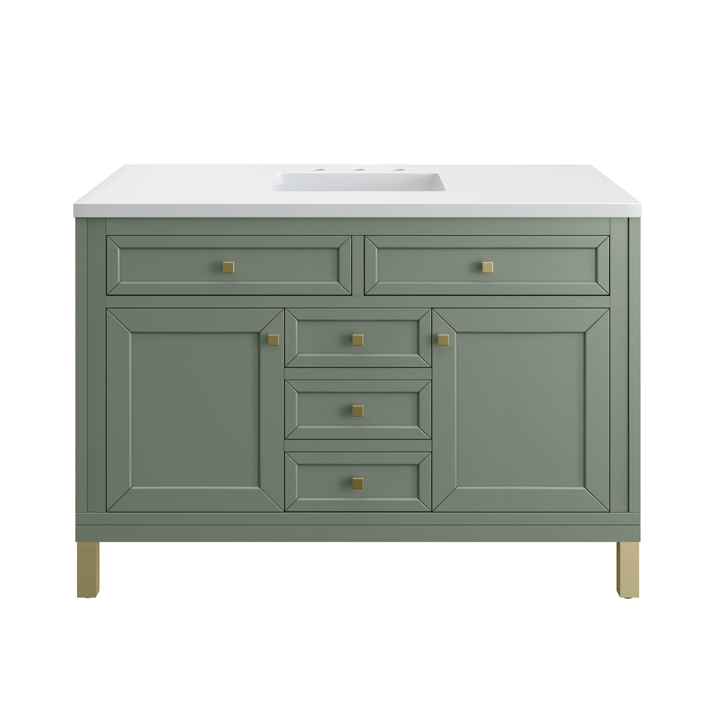 James Martin Chicago 48" Single Bathroom Vanity, Smokey Celadon by James Martin