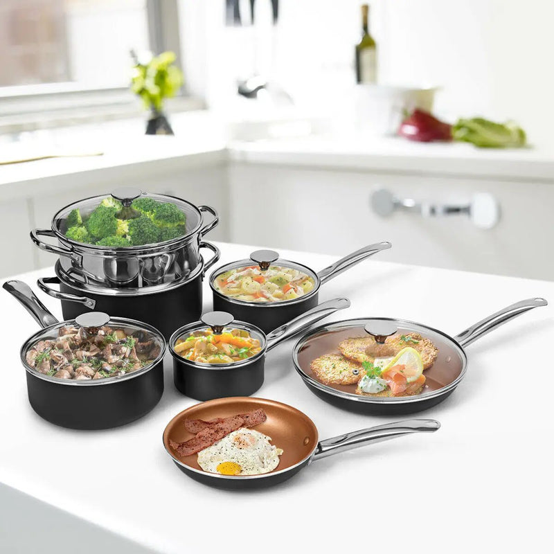 12-Piece Safe Non-stick Cookware Set by DirectDeals
