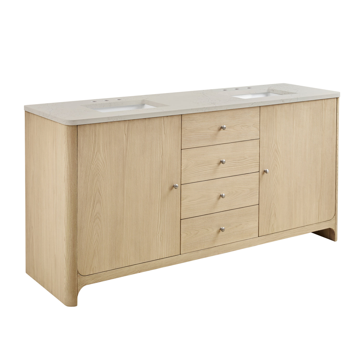 James Martin Gracyn 72" Double Bathroom Vanity, Coastal Driftwood by James Martin