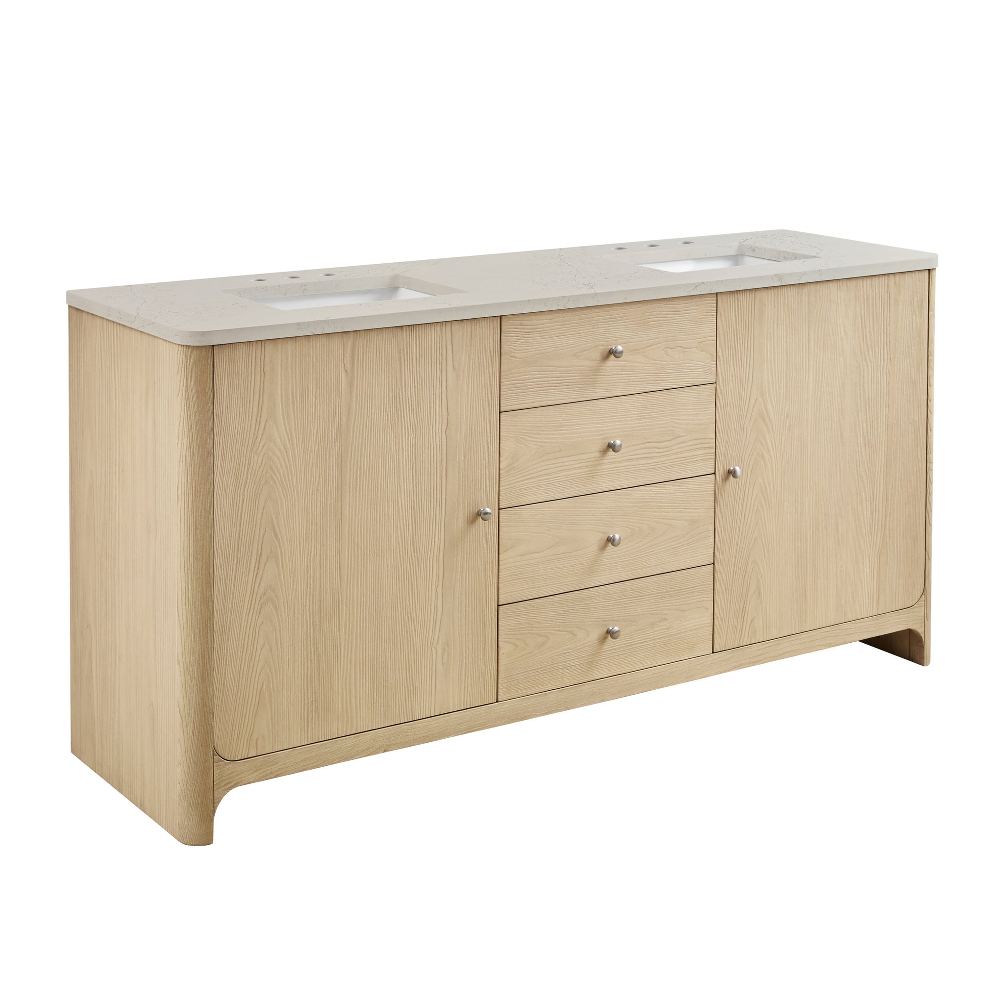 James Martin Gracyn 72" Double Bathroom Vanity, Coastal Driftwood by James Martin