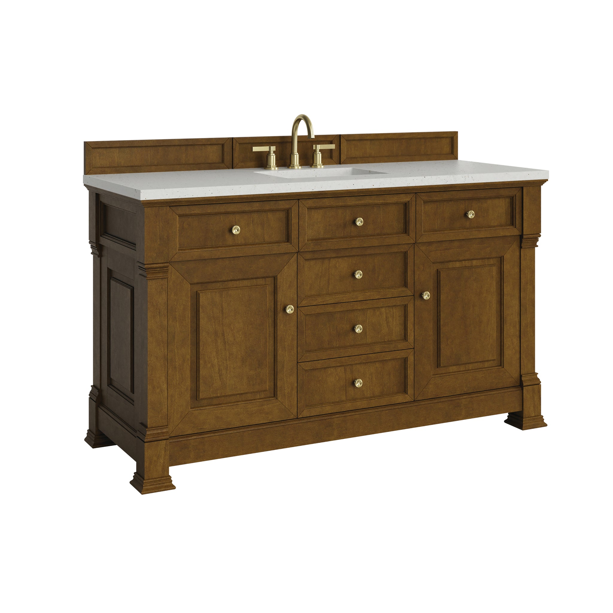 James Martin Brookfield 60" Single Bathroom Vanity, Honey Oak, view 23