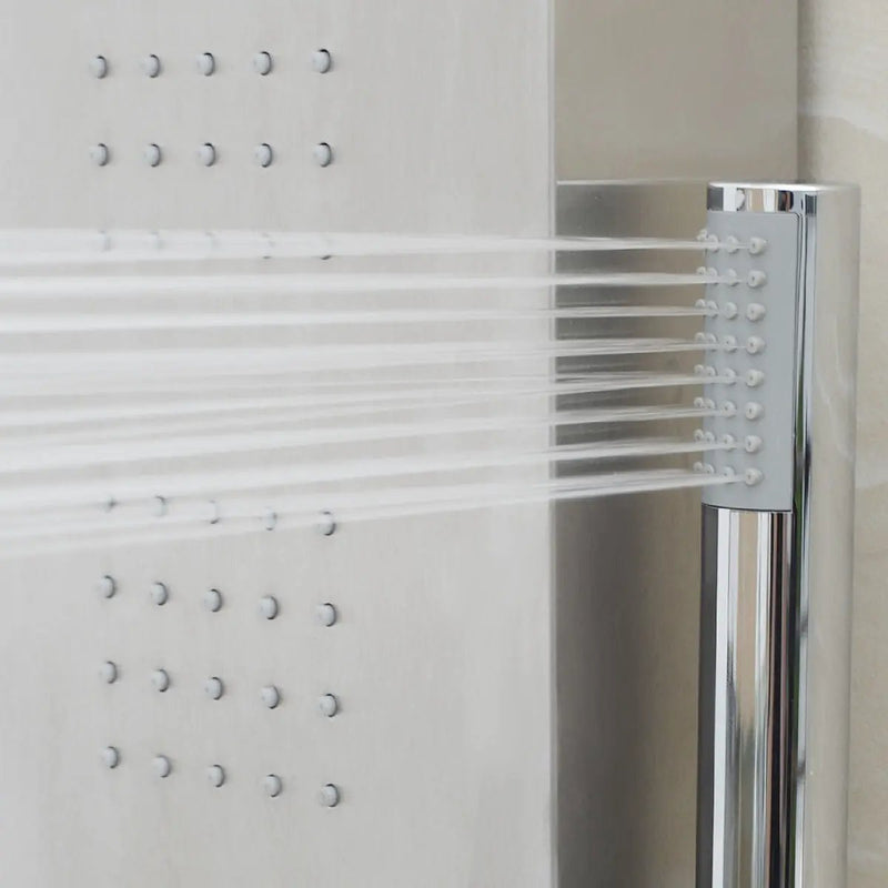 57 Inch Stainless Steel Rainfall Shower Panel by DirectDeals