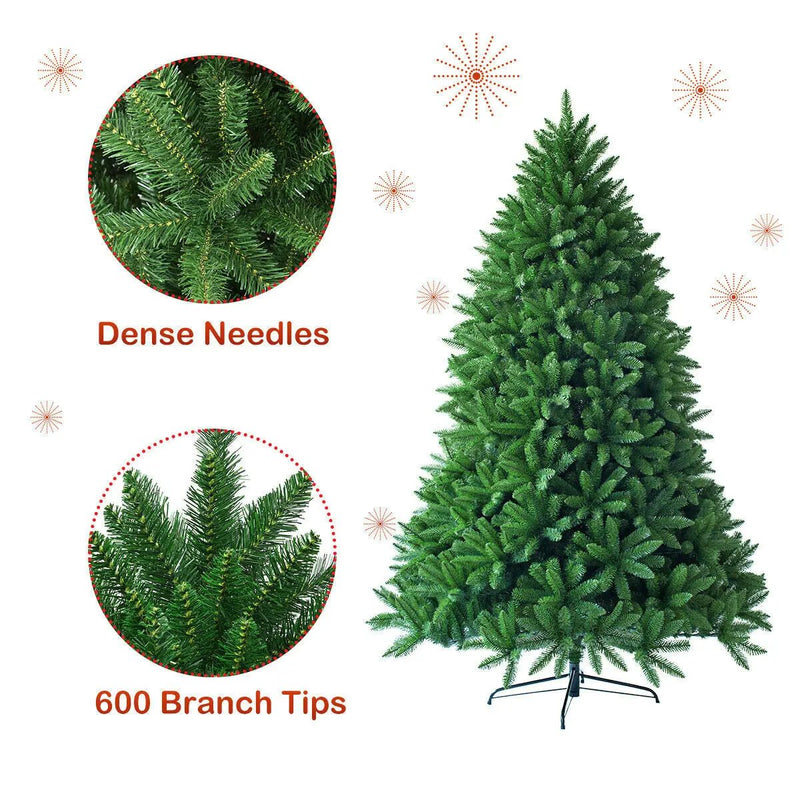 5 Feet Artificial Fir Christmas Tree with 600 Branch Tips by DirectDeals
