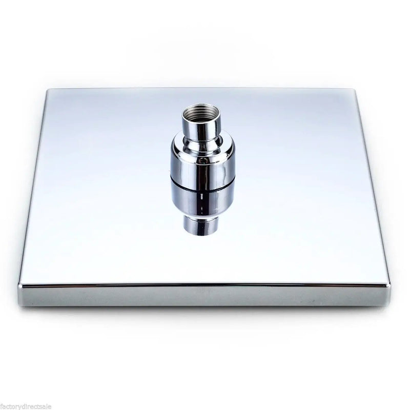 8 Inch LED Rainfall Shower head Arm Control Valve Handspray Shower Faucet Set by DirectDeals