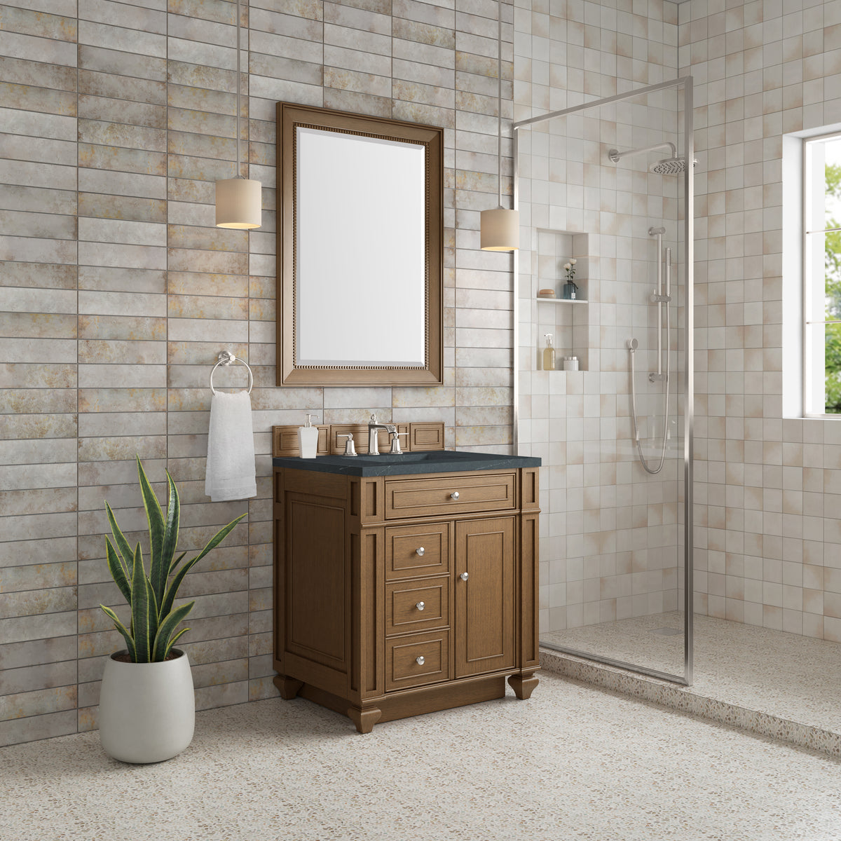 James Martin Bristol 30" Single Bathroom Vanity, Saddle Brown, view 21