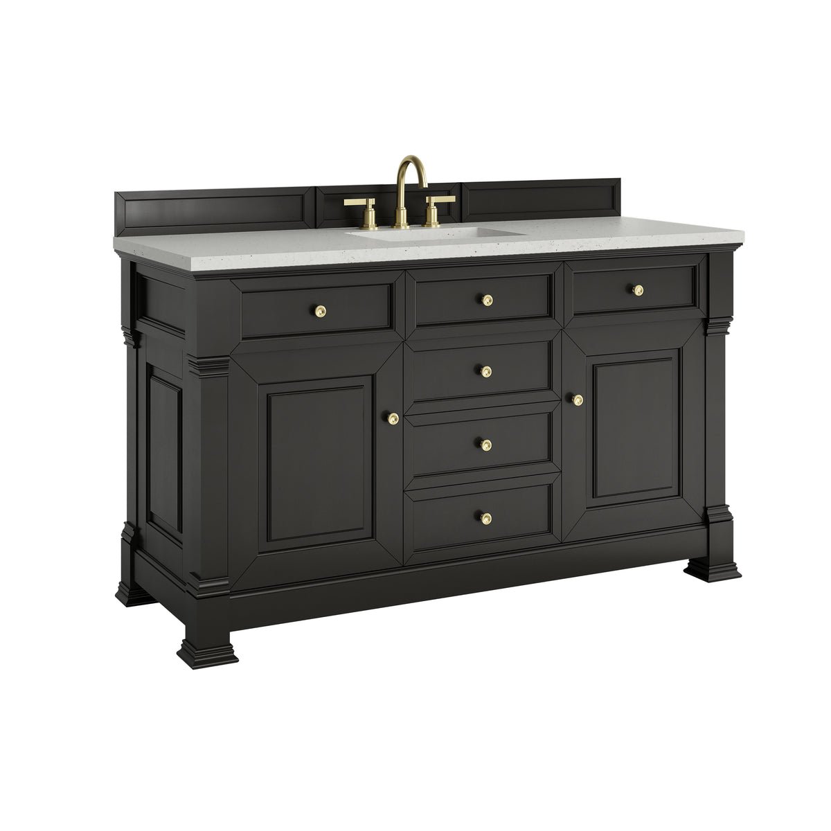 James Martin Brookfield 60" Single Bathroom Vanity, Black Onyx, view 25