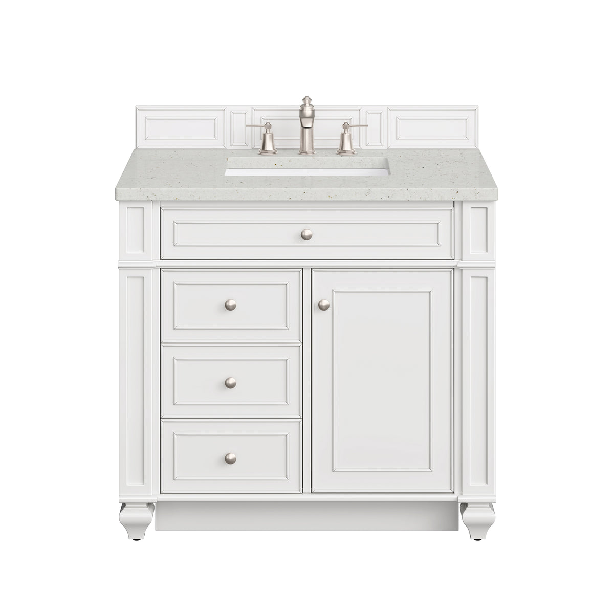 James Martin Bristol 36" Single Bathroom Vanity, Bright White, view 16