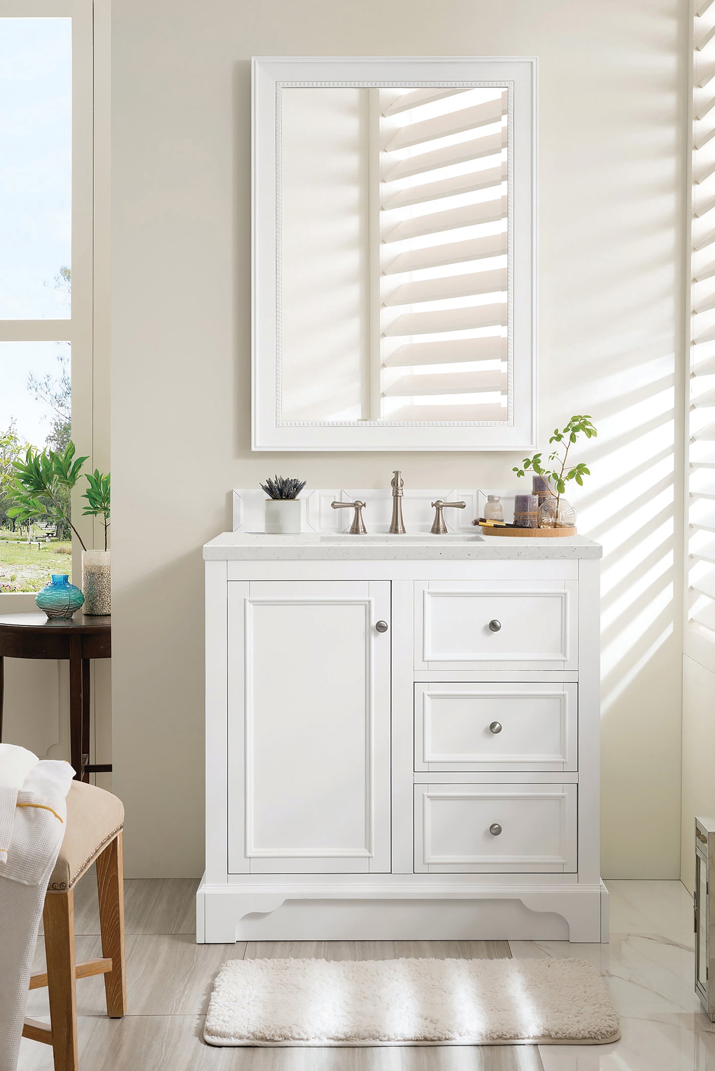 James Martin De Soto 36" Single Bathroom Vanity, Bright White, view 17