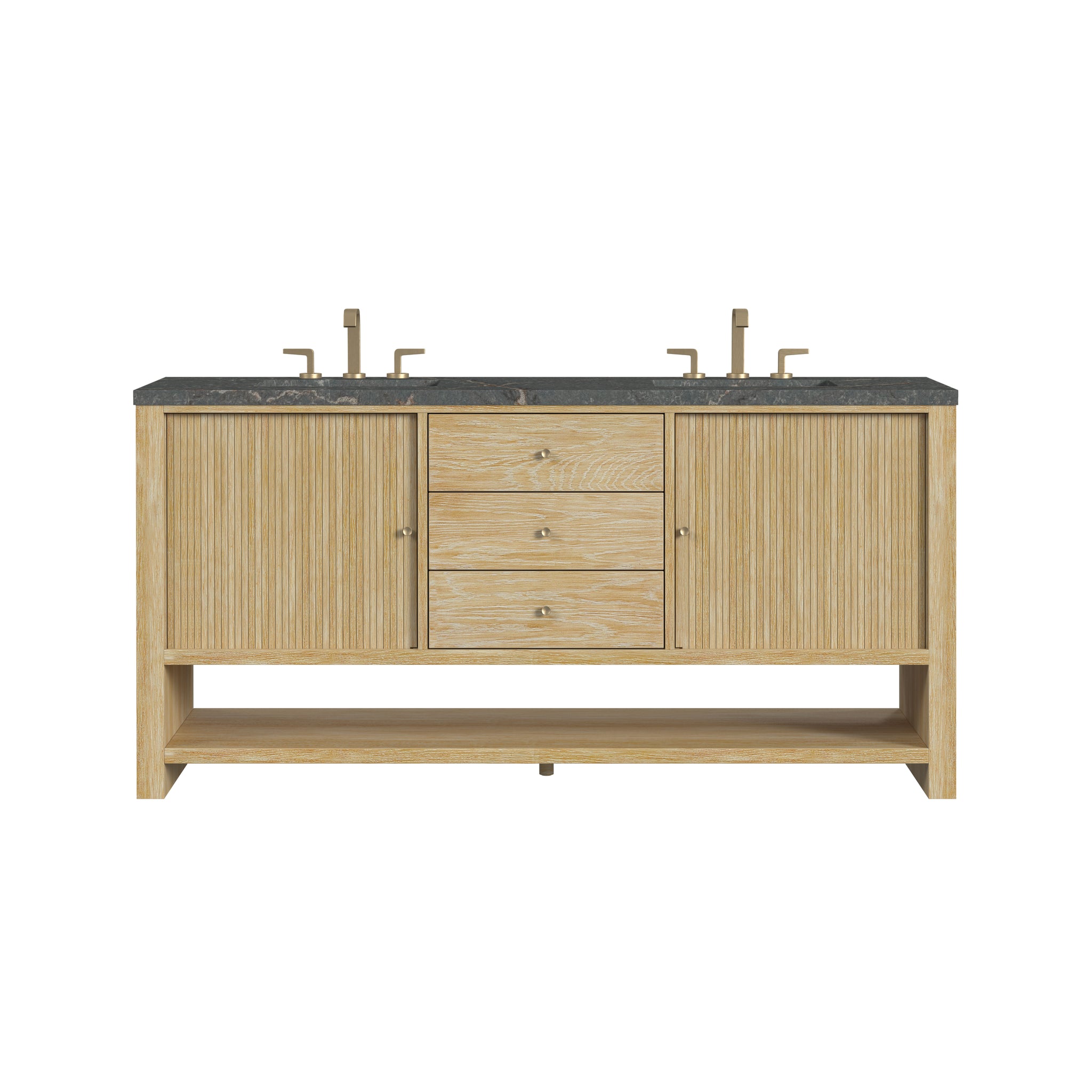 James Martin Marigot 72" Double Bathroom Vanity, Sunwashed Oak by James Martin