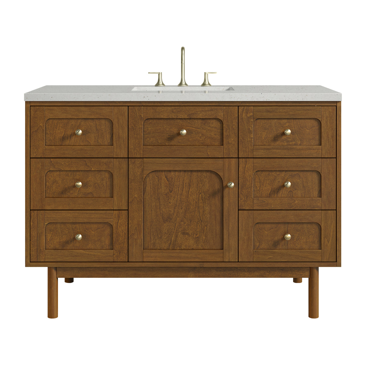 James Martin Laurent 48" Dual Mount Single Bathroom Vanity, Honey Oak, view 33