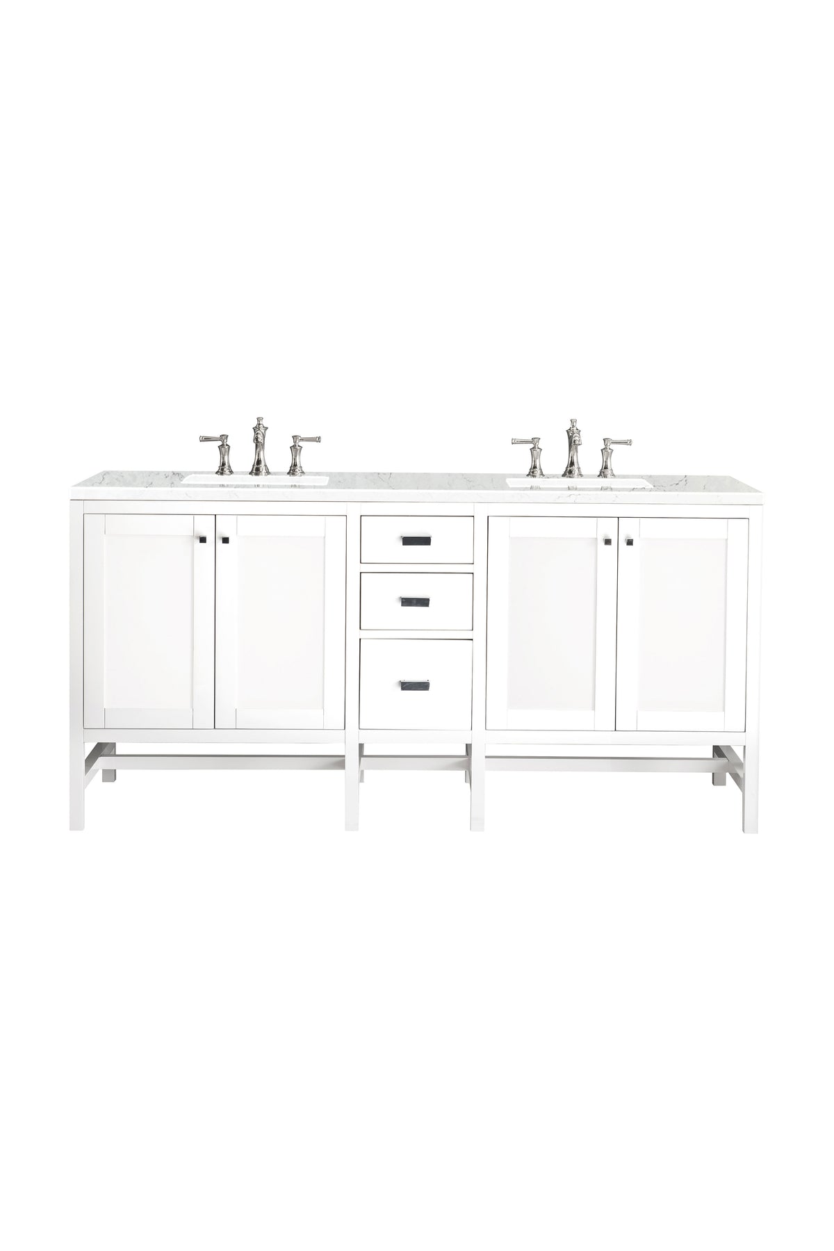 James Martin Addison 72" Double Bathroom Vanity, Glossy White, view 26