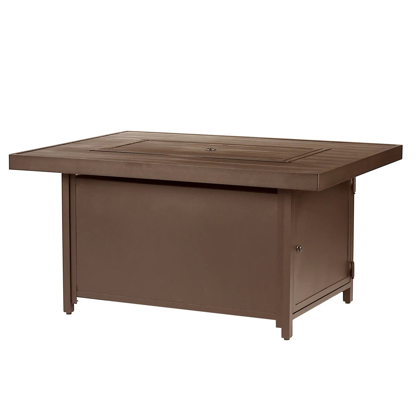 Aluminum 48-in Rectangular Propane Fire Table, Beads, Covers and Lid by Sharicks