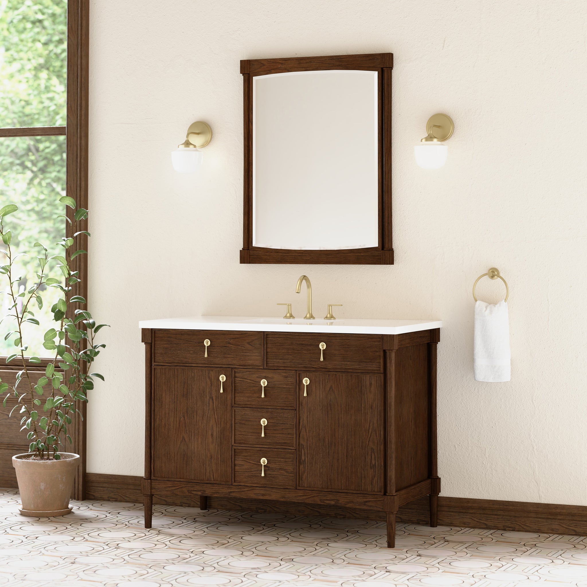 James Martin Kinnsden 30" Mirror, Sable Oak by James Martin