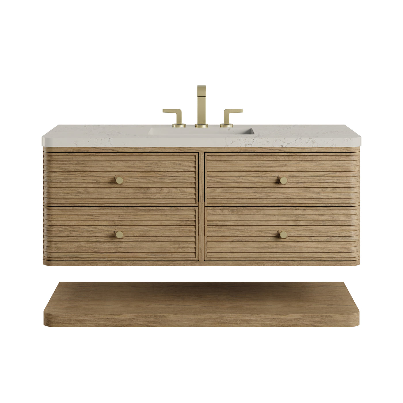 James Martin Allamari 48" Floating Single Bathroom Vanity, Dune Mist by James Martin