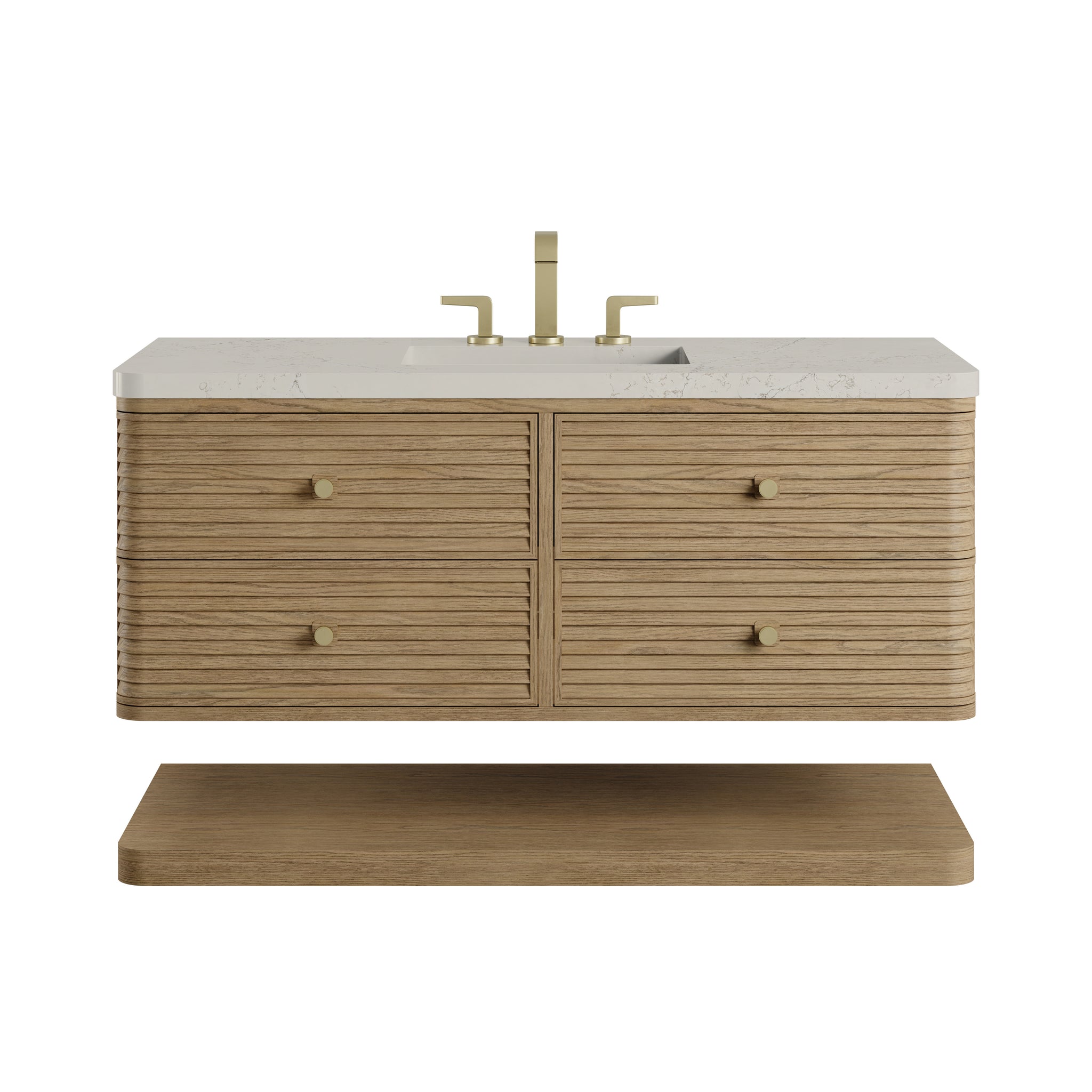 James Martin Allamari 48" Floating Single Bathroom Vanity, Dune Mist by James Martin