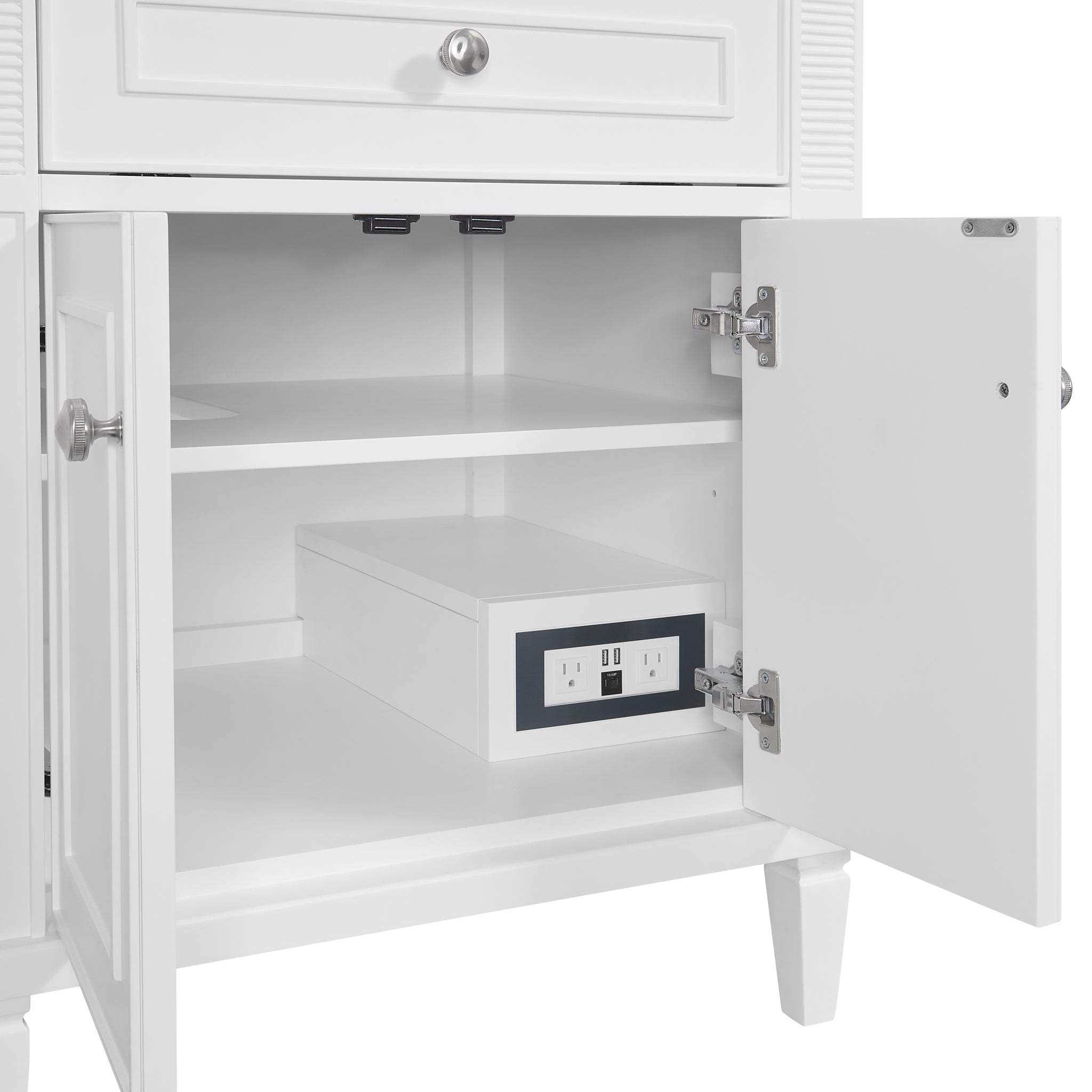 James Martin Lorelai 72" Double Bathroom Vanity, Bright White by James Martin