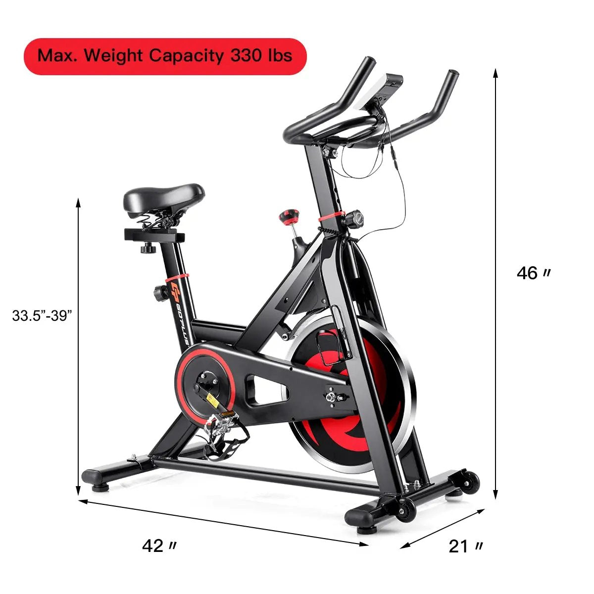 30 lbs Family Fitness Aerobic Exercise Magnetic Bicycle by DirectDeals