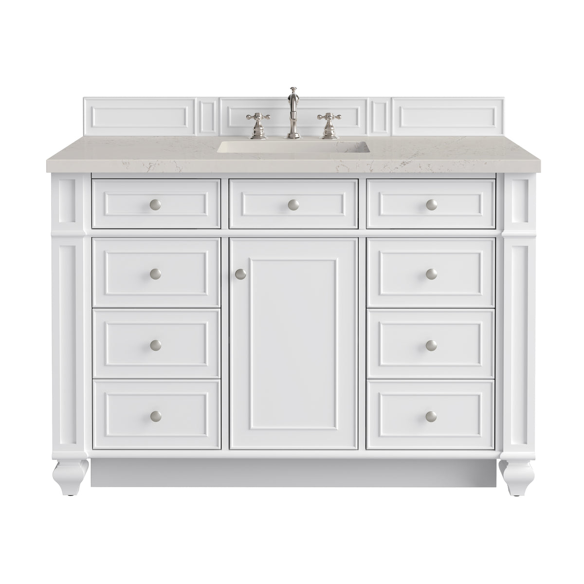 James Martin Bristol 48" Single Bathroom Vanity, Bright White, view 40