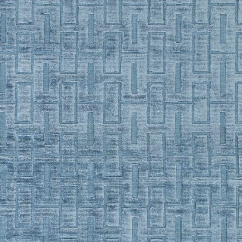Quealy Blue Patterned 3x5 Small Viscose Rug - Clearance by Boutique Rugs