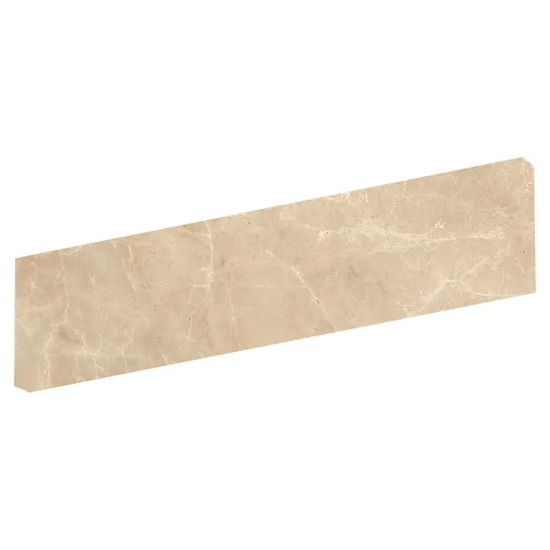 Quest Polished Bullnose Marble Look Porcelain Moldings 4x24 by Stonetiledepot