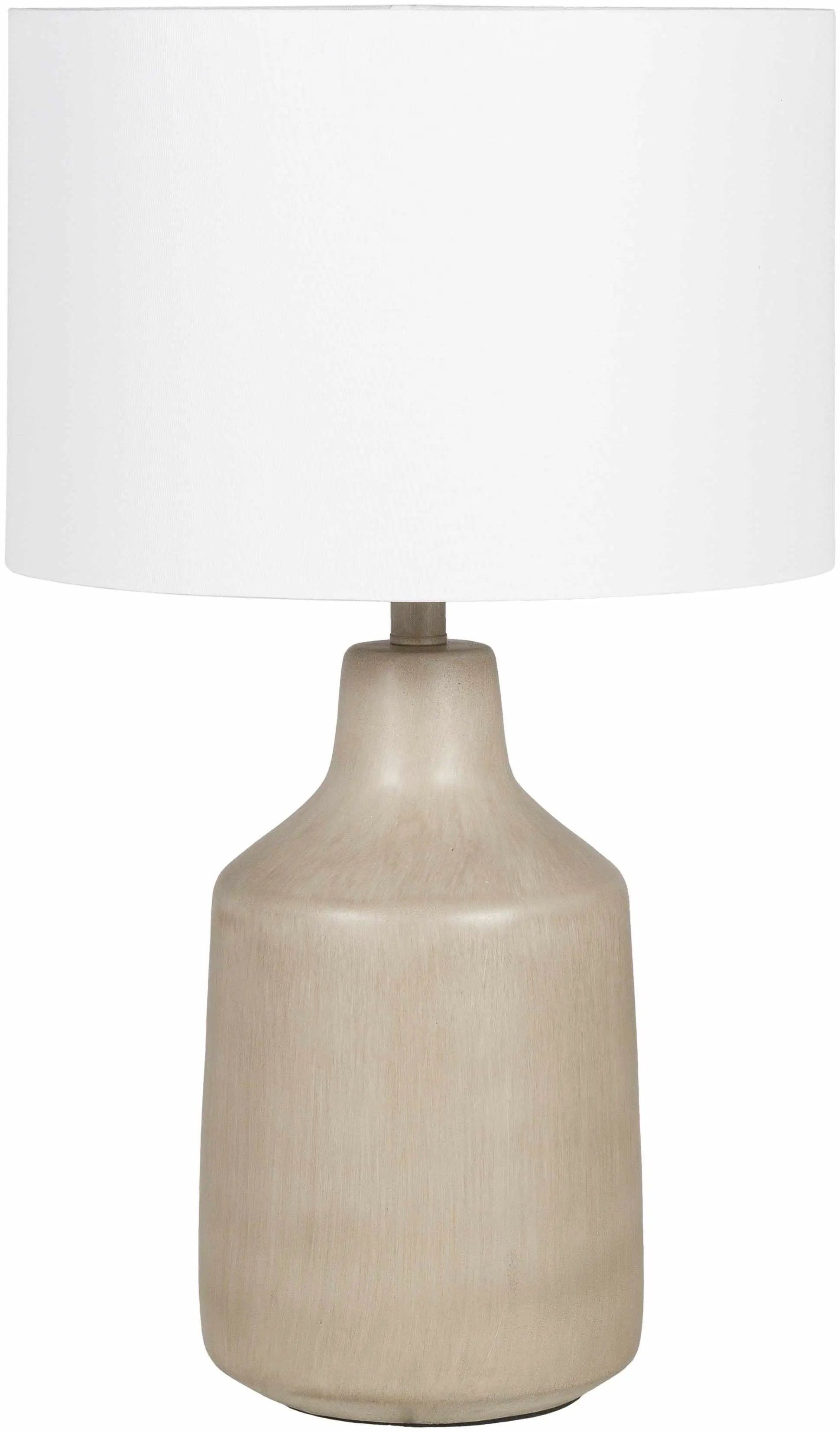 Quezon Beige Resin Table Lamp by Boutique Rugs
