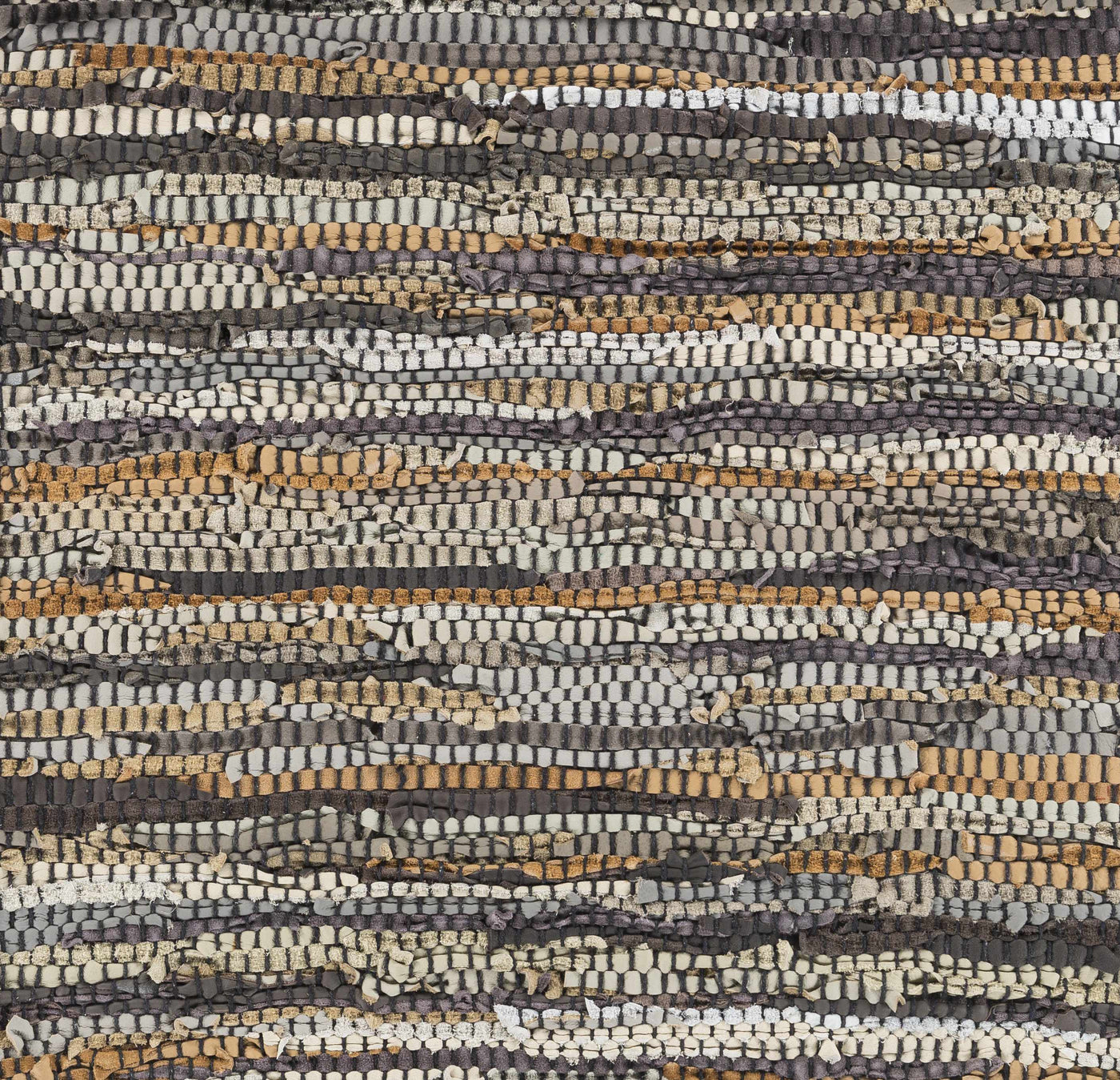 Hand Woven Leather Rag Rug - Clearance by Boutique Rugs