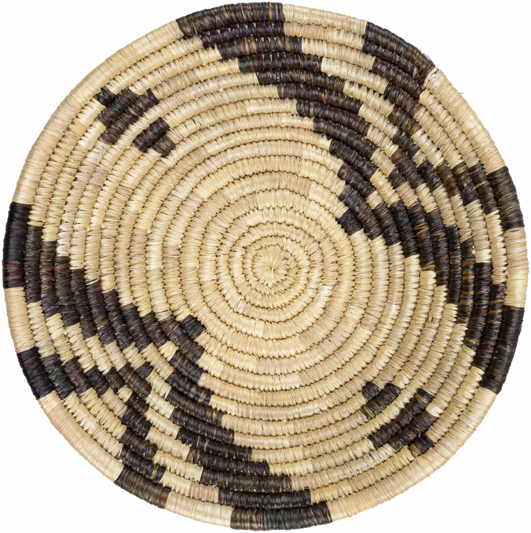 Quinipot Natural Woven Circular Moonj Grass Tapestry by Boutique Rugs
