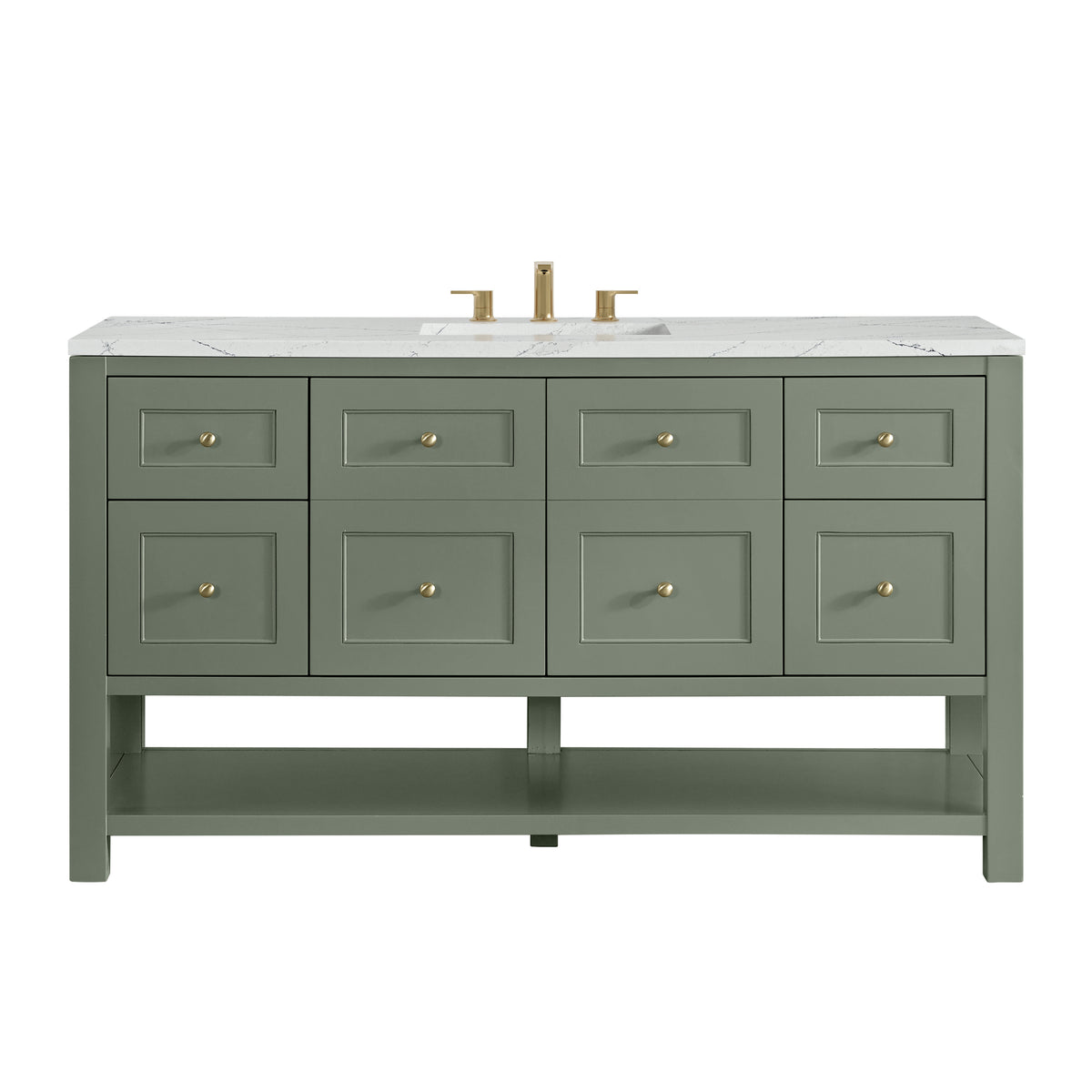 James Martin Breckenridge 60" Single Bathroom Vanity, Smokey Celadon, view 35