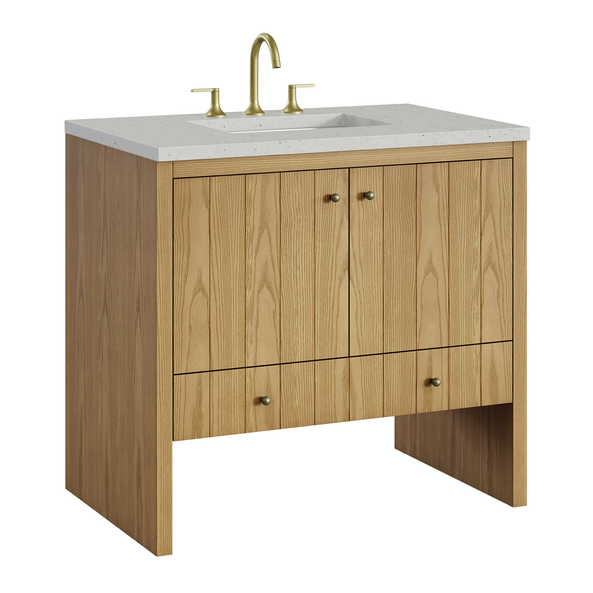 James Martin Hudson 36" Single Bathroom Vanity, Light Natural Oak, view 28