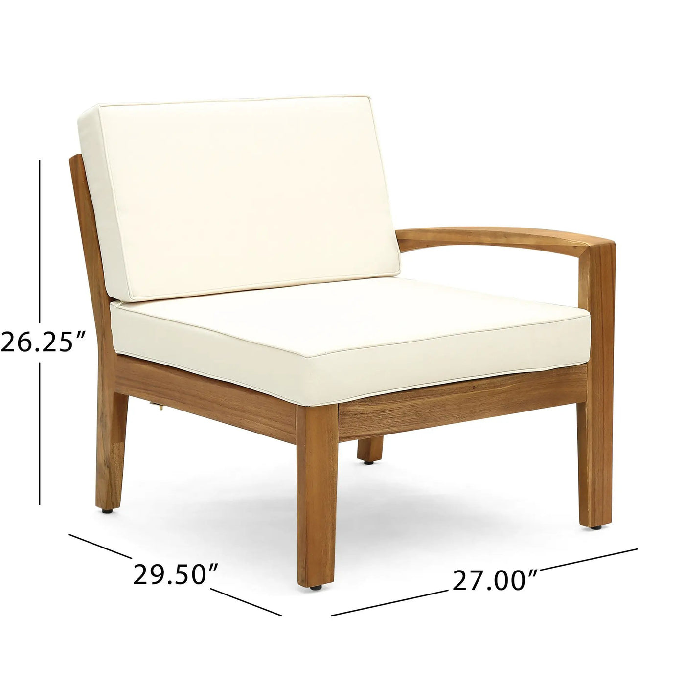 Grenada 5 Seater Acacia Wood Sectional Sofa Set by HouseOfZazla