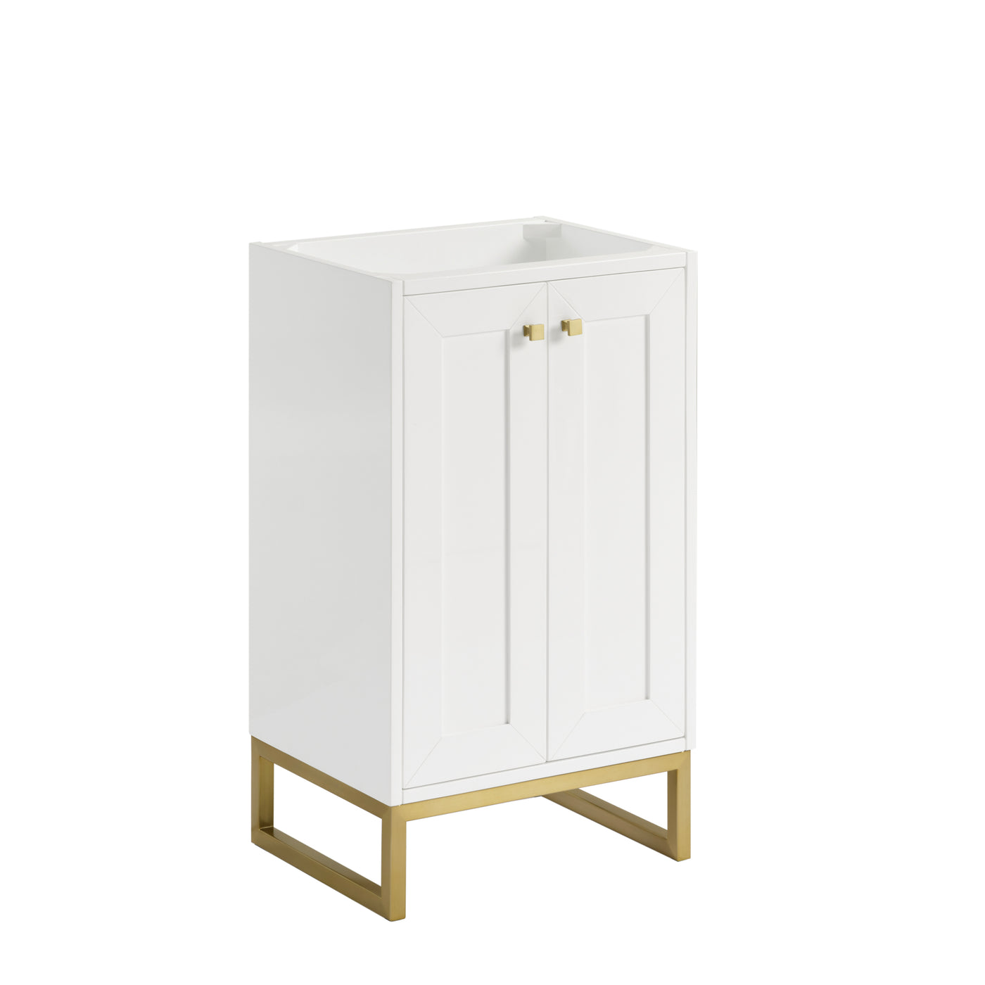 James Martin Chianti 20" Single Bathroom Vanity, Glossy White by James Martin