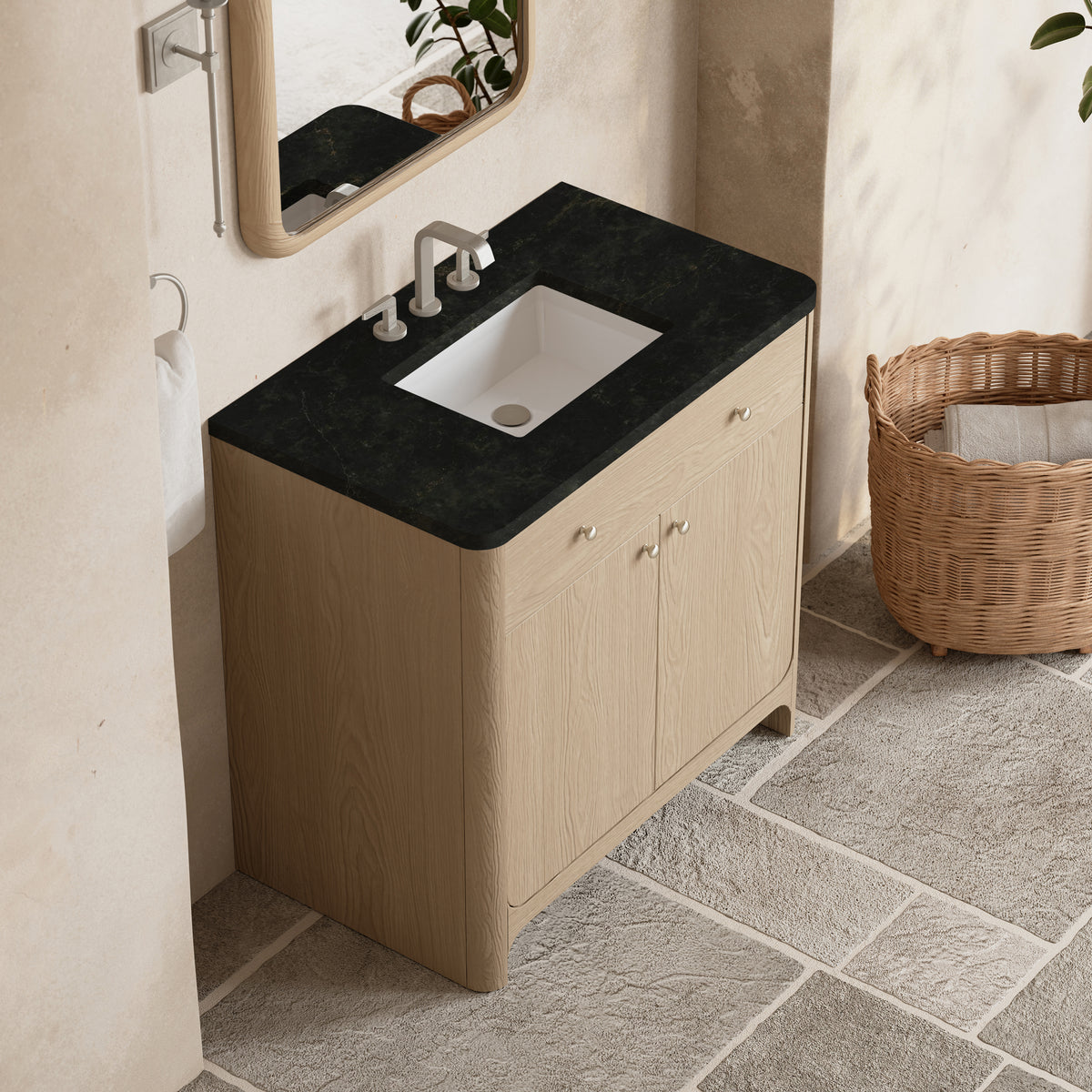 James Martin Gracyn 36" Single Bathroom Vanity, Coastal Driftwood, view 36